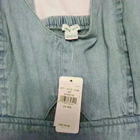 Aerie Keyhole Cutout Denim Wide Leg Jumpsuit - Picture 4 of 6